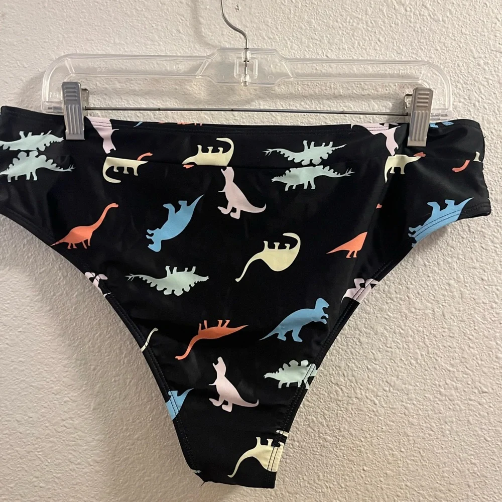 Dinosaur Print Black swim suit - Picture 6 of 6